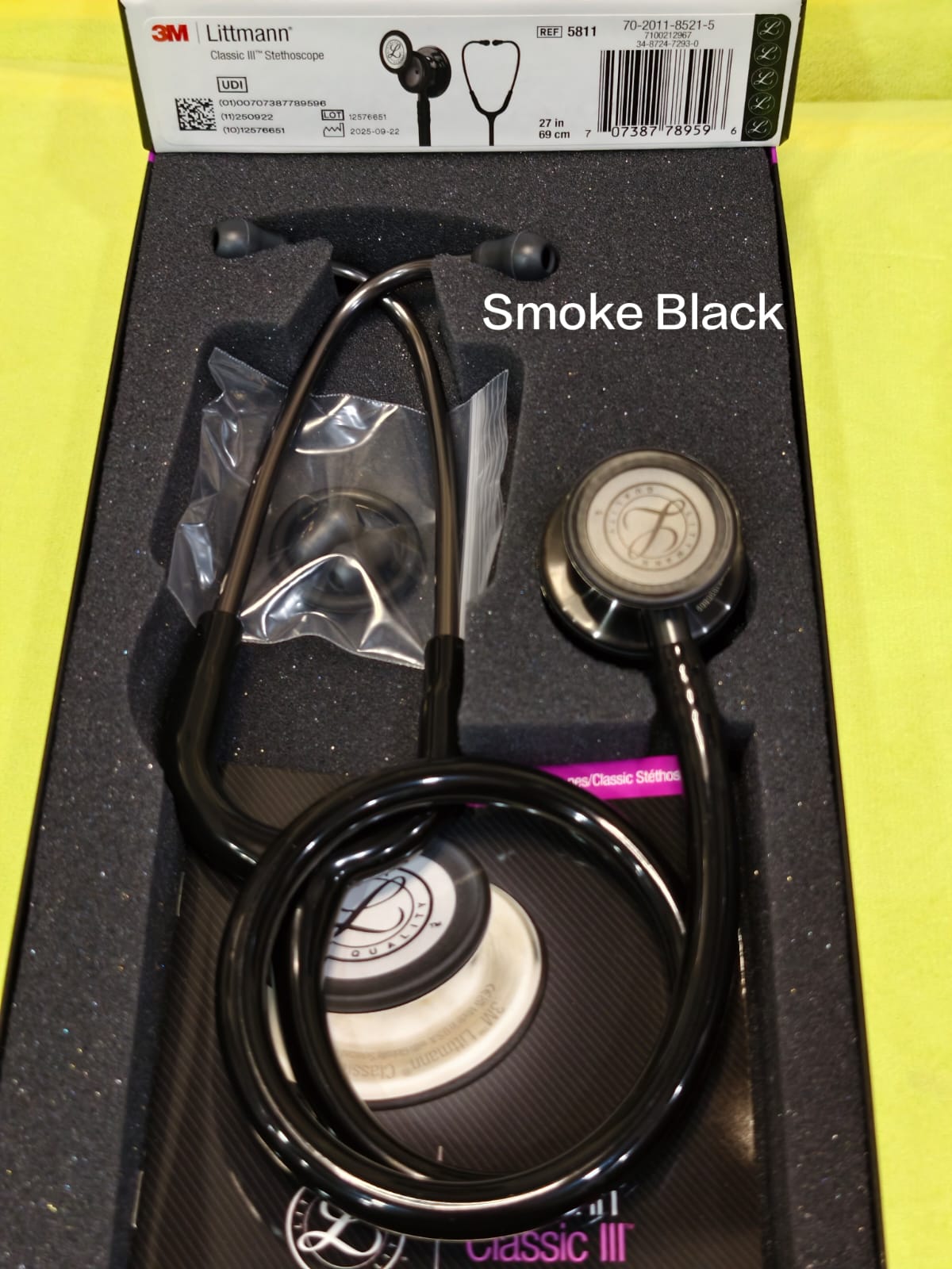3M Littmann Classic III — Smoke Black